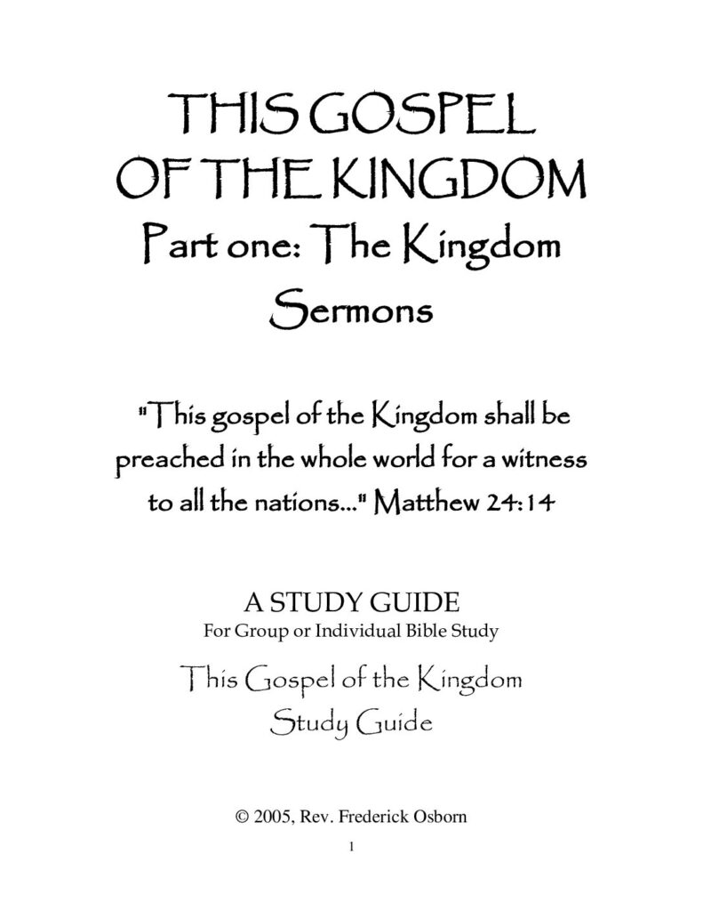 thumbnail of THIS GOSPEL OF THE KINGDOM STUDY GUIDE (COMPLETE)