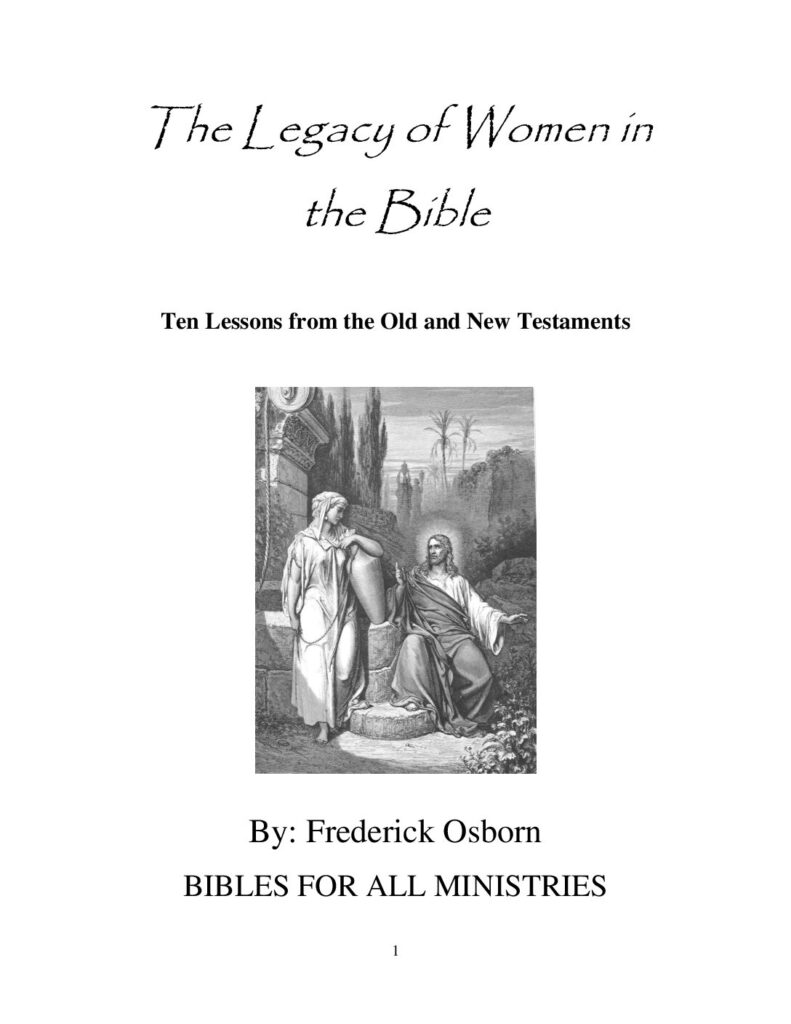 thumbnail of THE LEGACY OF WOMEN IN THE BIBLE